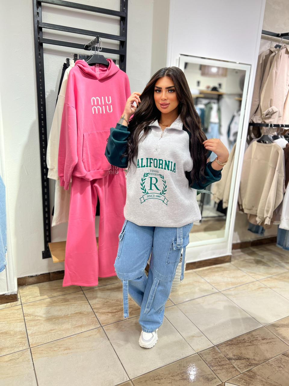 california half zipper sweatshirt