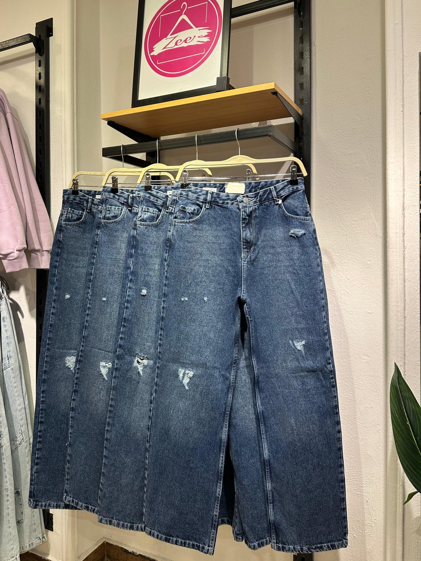 NAVY BLUE WIDE LEG