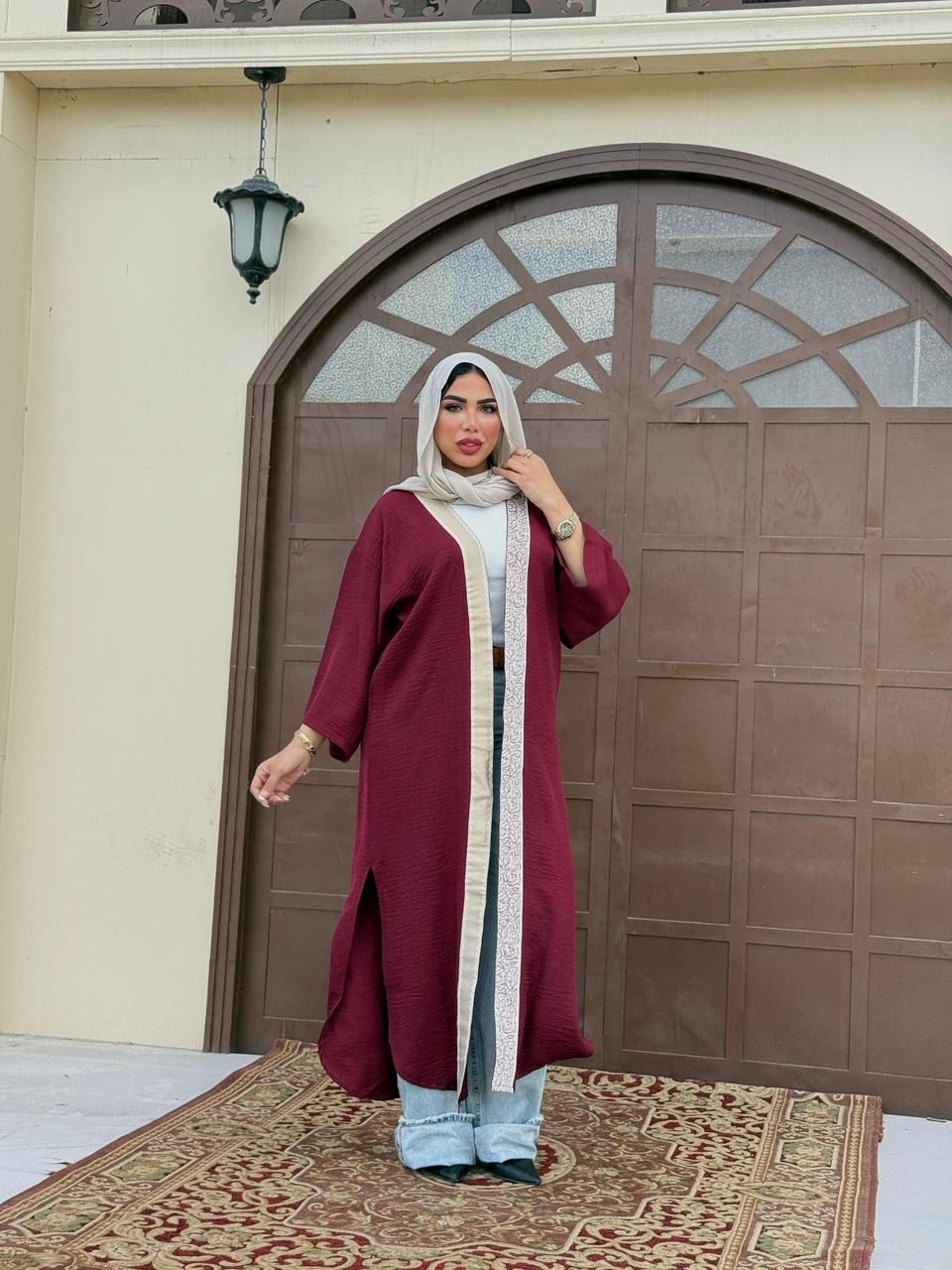 BURGUNDY KAFTAN