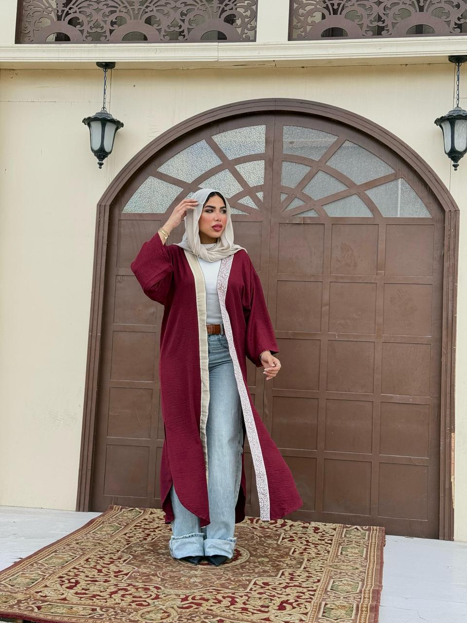 BURGUNDY KAFTAN