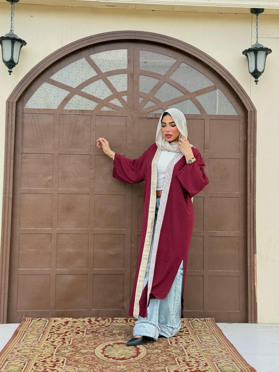 BURGUNDY KAFTAN