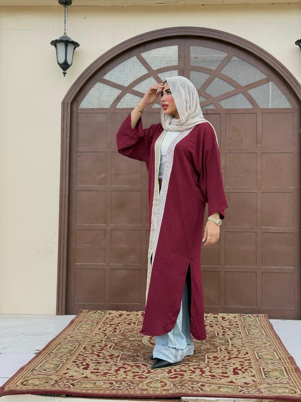 BURGUNDY KAFTAN