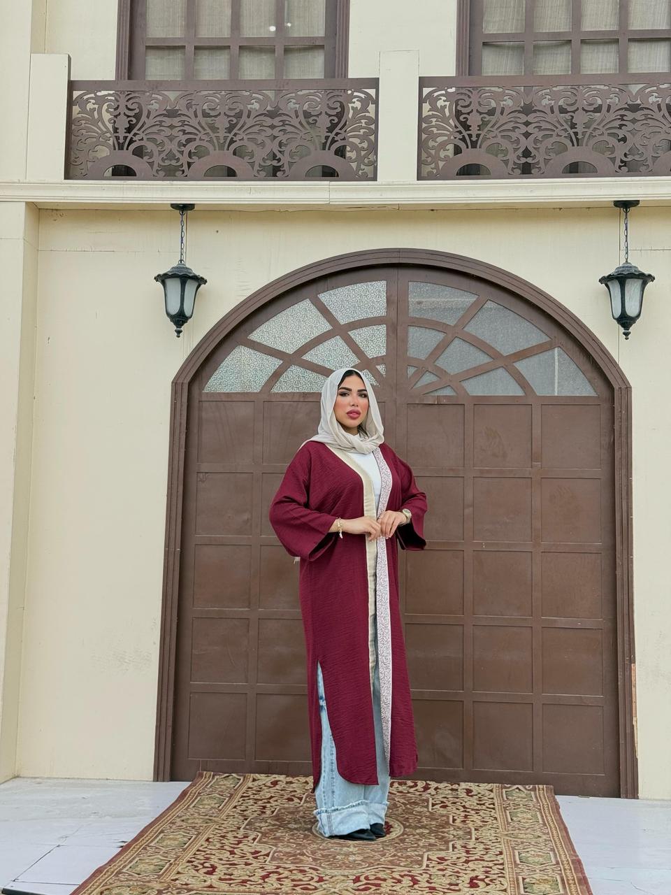BURGUNDY KAFTAN